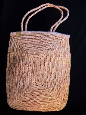 NWOT Staple Style! Zanatany Concept "Filée" Handmade Raffia Tote Bag